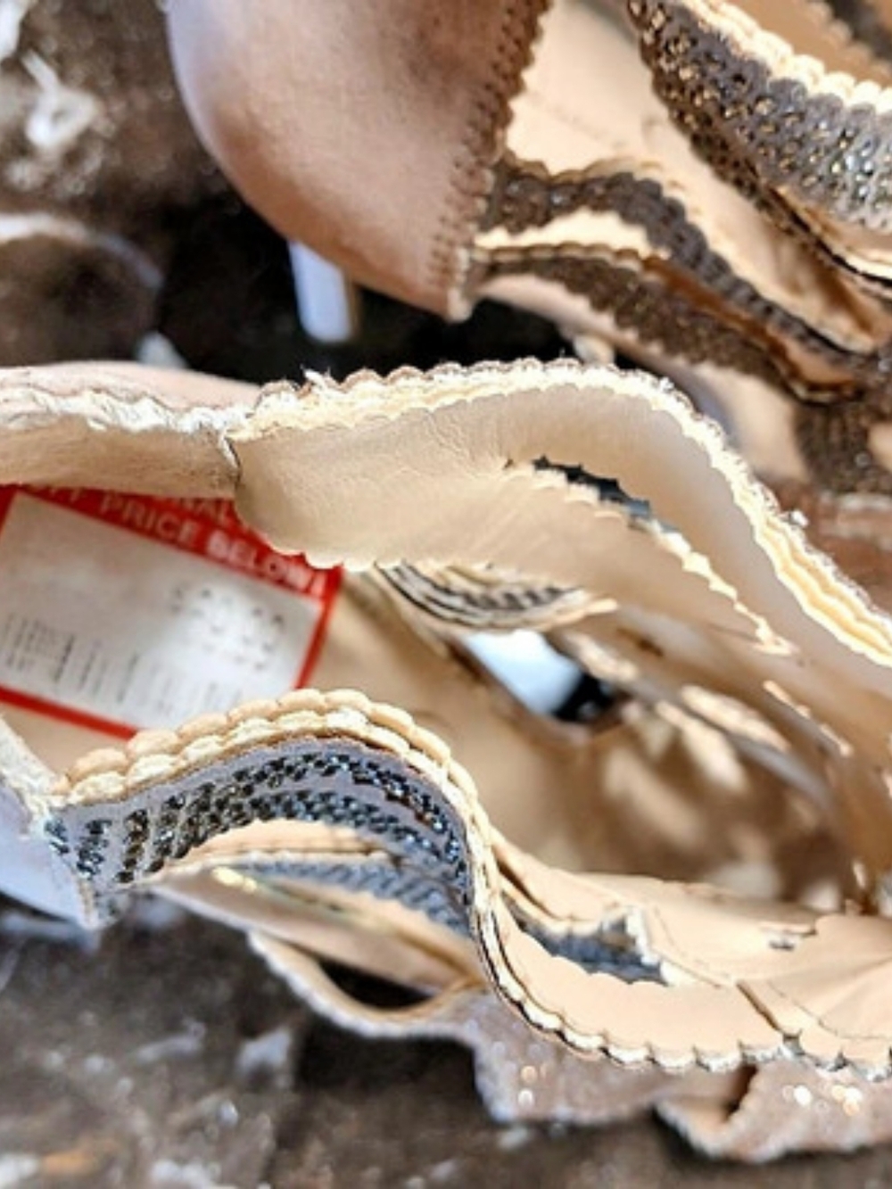 Jessica Simpson Embellished High Heel Sandals in Pink & Silver - Picture 15 of 15